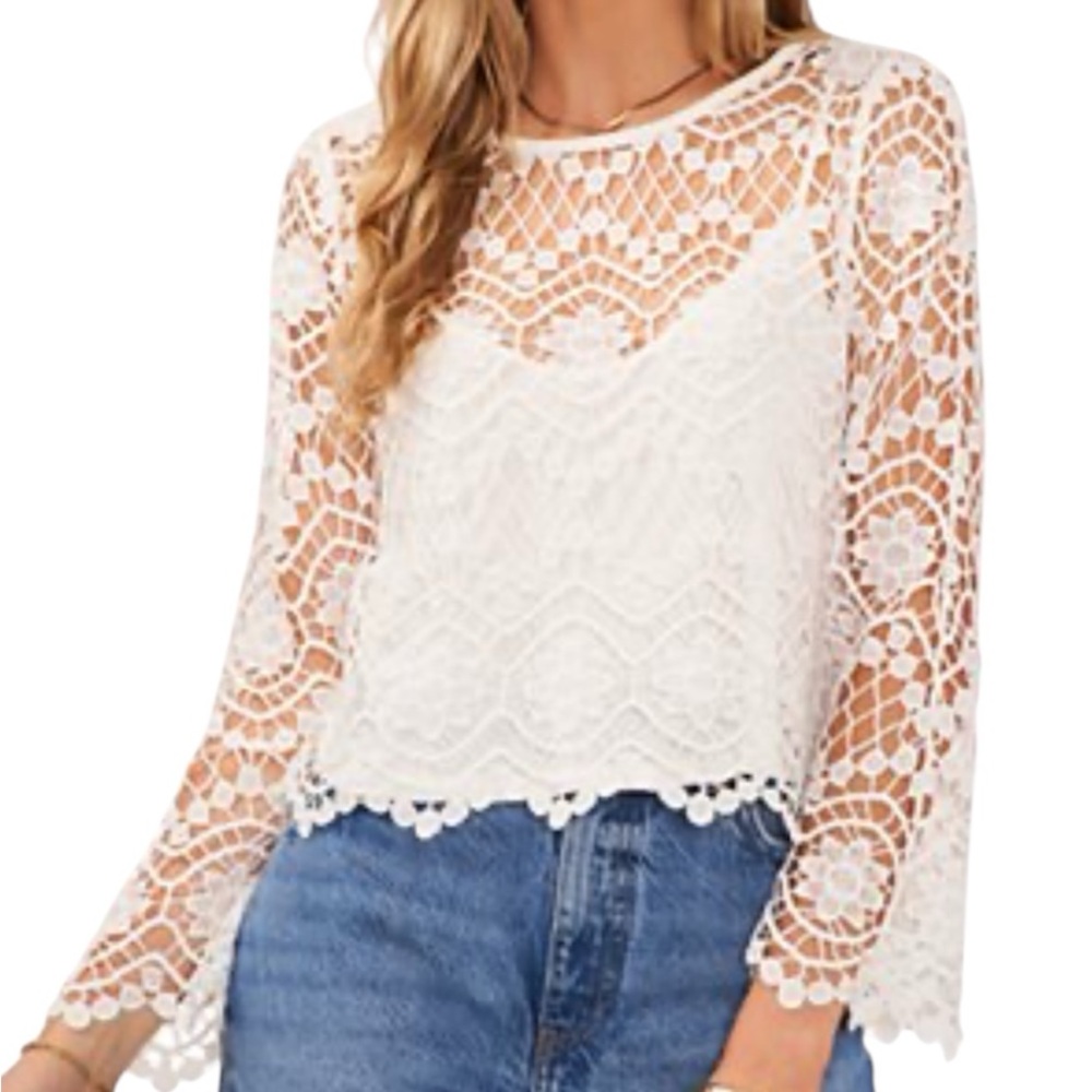 Vince Lace Top